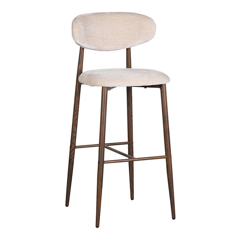 Japandi Barhocker - Set Von 2 - Stilvoll & Komfortabel - Tan