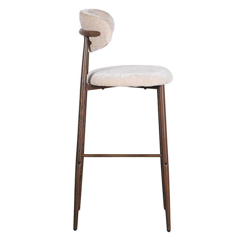 Japandi Barhocker - Set Von 2 - Stilvoll & Komfortabel - Tan