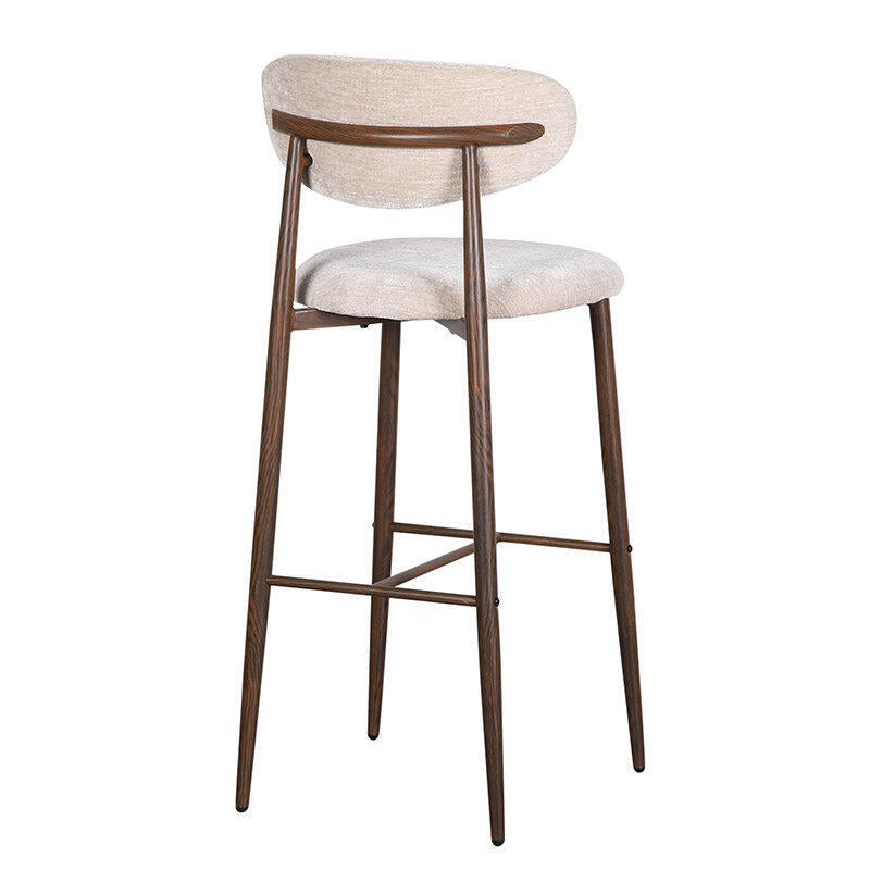Japandi Barhocker - Set Von 2 - Stilvoll & Komfortabel - Tan