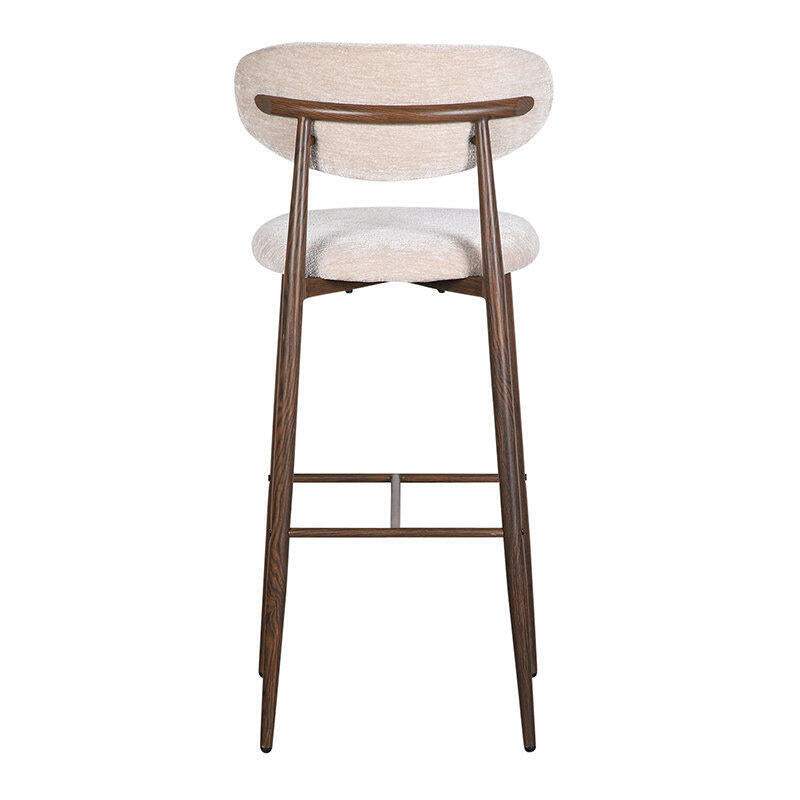 Japandi Barhocker - Set Von 2 - Stilvoll & Komfortabel - Tan