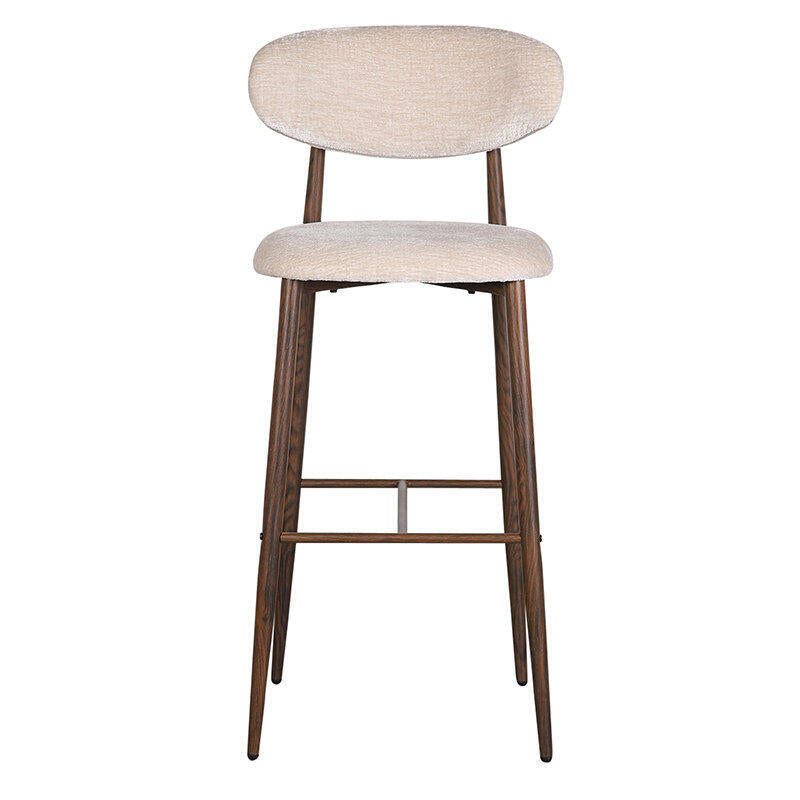 Japandi Barhocker - Set Von 2 - Stilvoll & Komfortabel - Tan