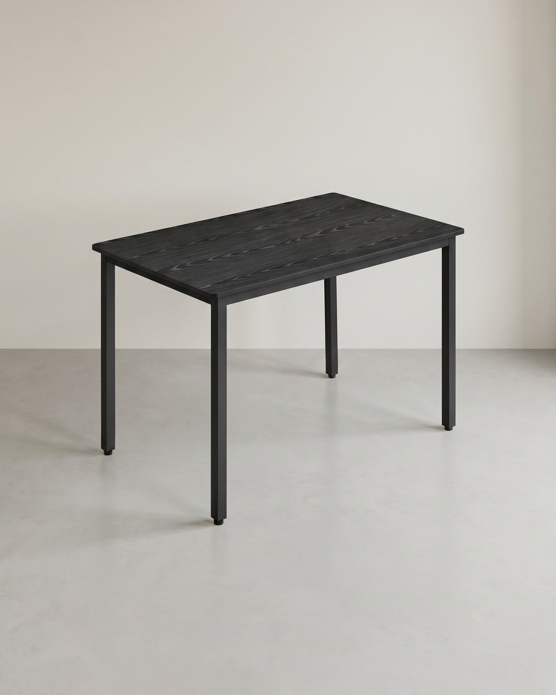 Esstisch Industriell 110 cm – Für 4 Personen – Holzoptik Mit Schwarzem Stahlrahmen – Bis 120 kg