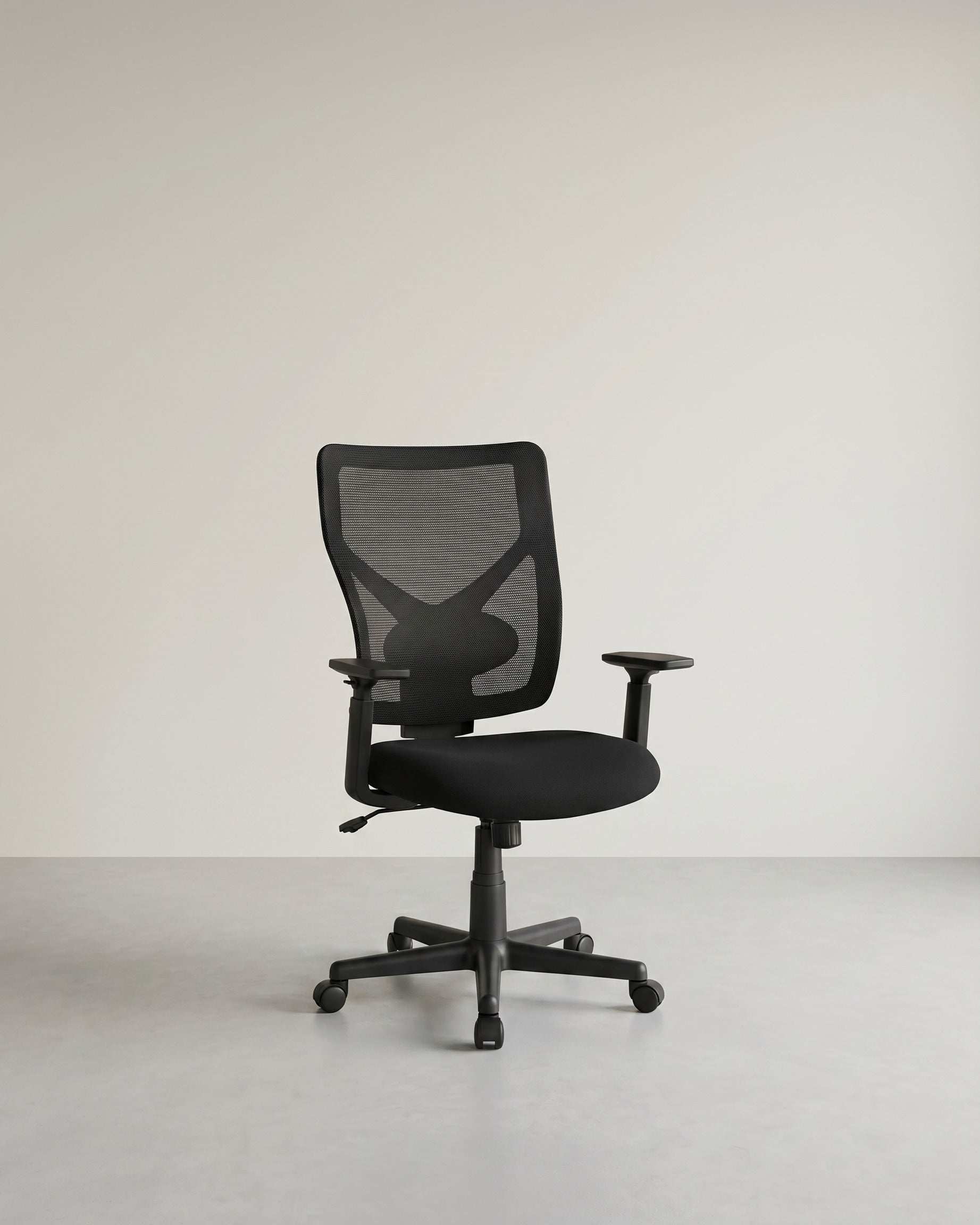 Bürostuhl - Ergonomischer Bürostuhl mit Wippmechanismus - Verstellbare Armlehnen - Netzgewebe
