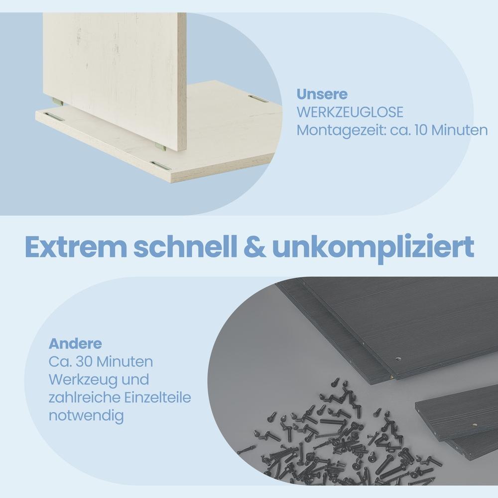 Waschtischunterschrank - Schnelle Montage Ohne Werkzeug - Für Badezimmer