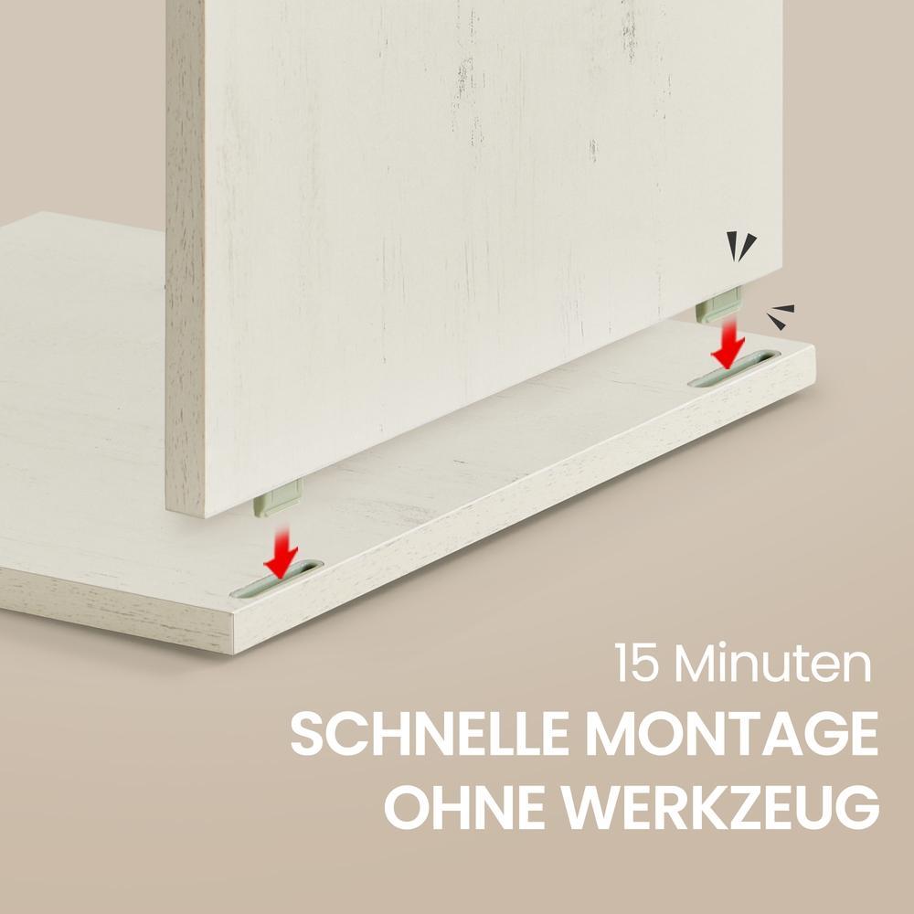 Badezimmerschrank - Snapsemble Schnellmontage - Mit Verstellbaren Böden