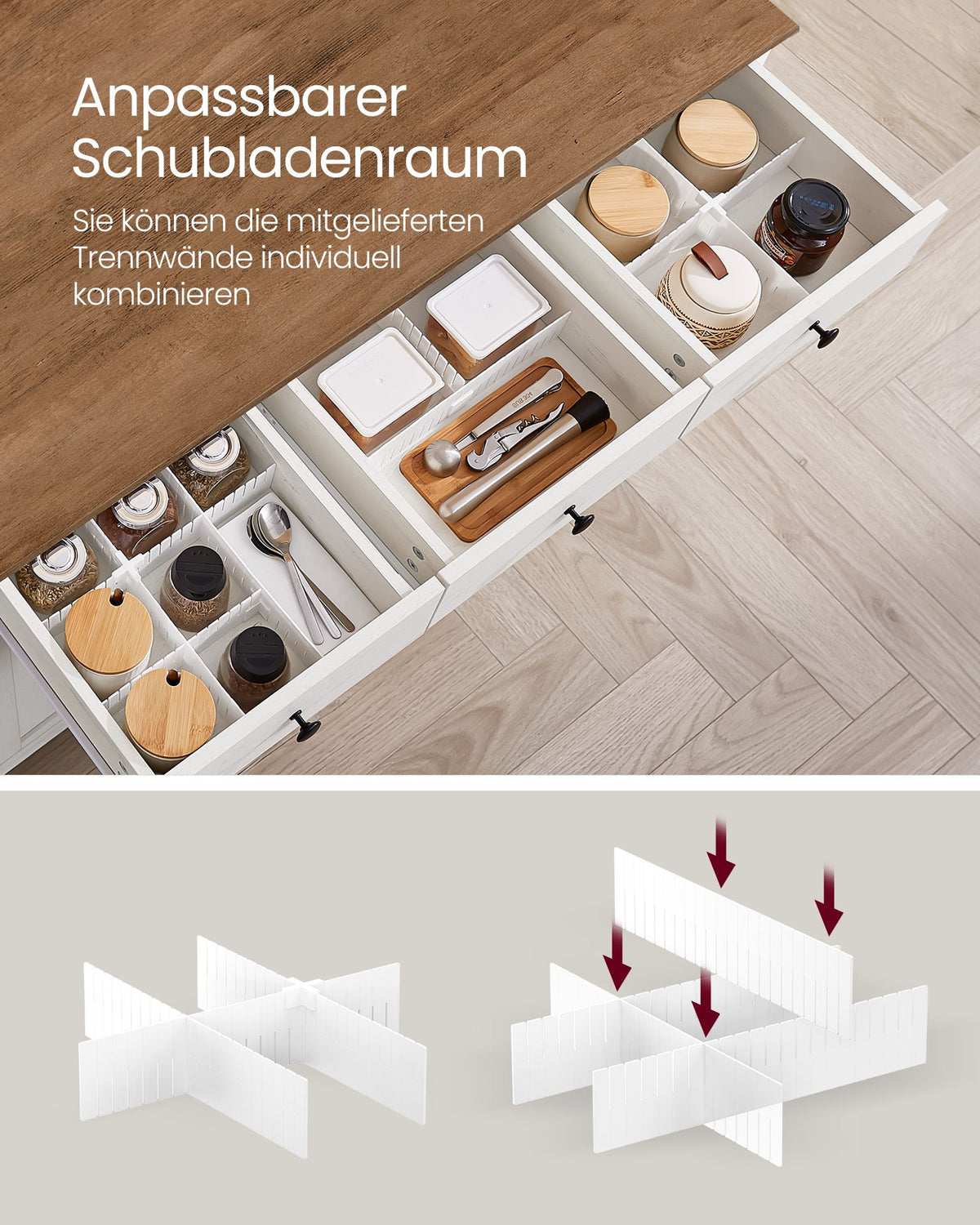 Sideboard mit viel Stauraum – Sideboard im Landhausstil – Kabelmanagement & verstellbare Einlegeböden