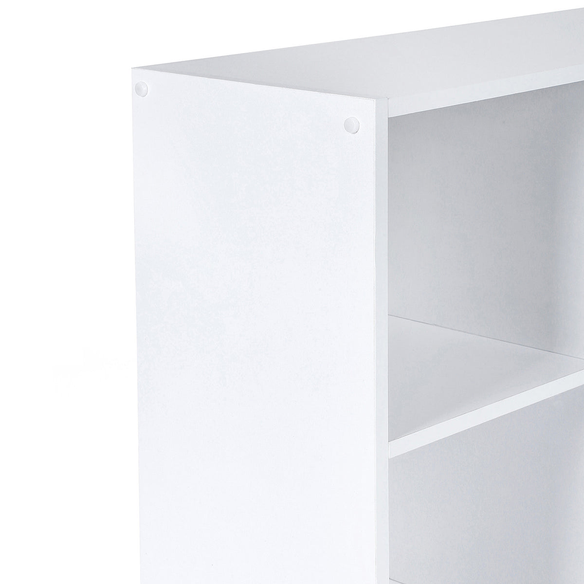 Bücherregal – Aufbewahrungsschrank – 5 Fächer – 50 x 24 x 80 cm – Weiß