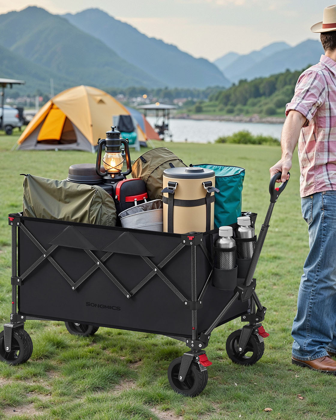 Bollerwagen - Trolley – Klappbar – Stahlrahmen