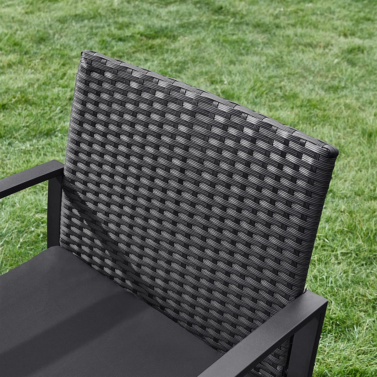 Stilvolles Balkonset in Rattanoptik - Gartenset - Gartenstühle mit Tisch