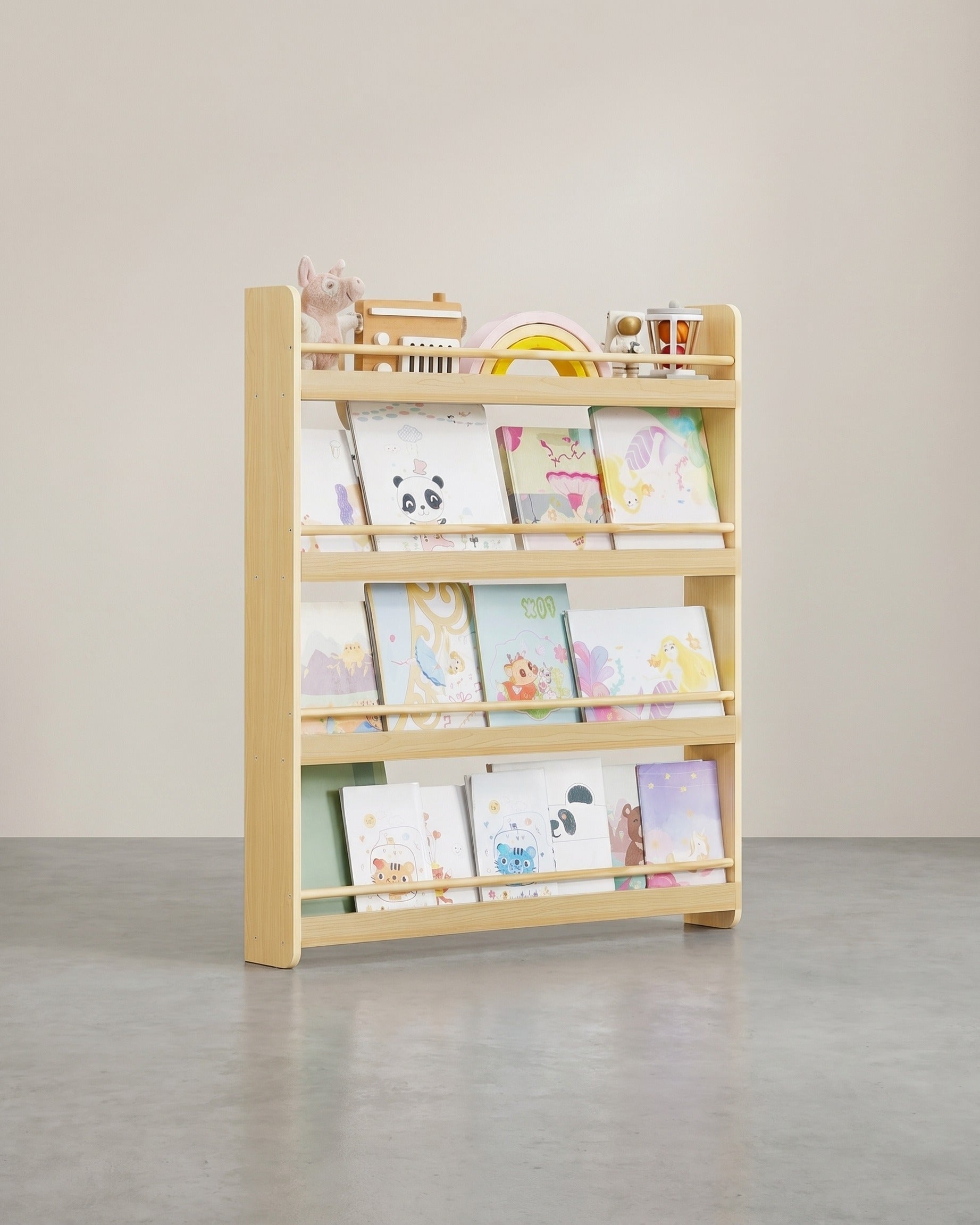 Kinder Bücherregal - 4 Ebenen - Für Kinderzimmer Und Spielzimmer