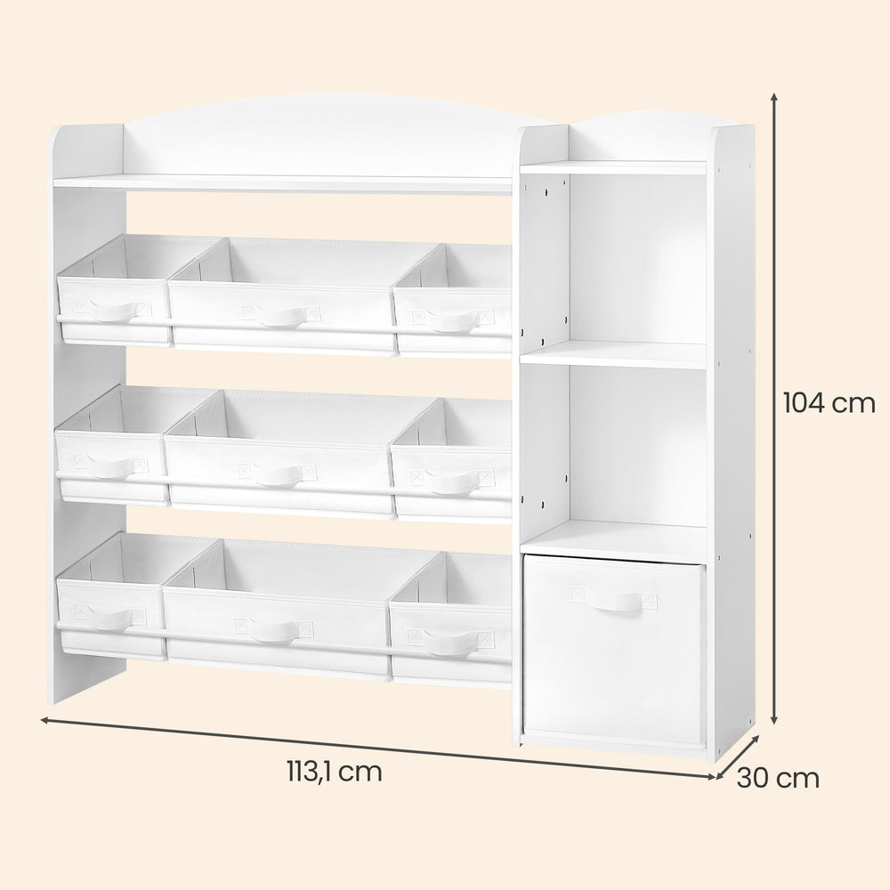 Kinderschrank Mit Offenen Fächern Und Boxen - Montessori-Regal - Für Spielzeug