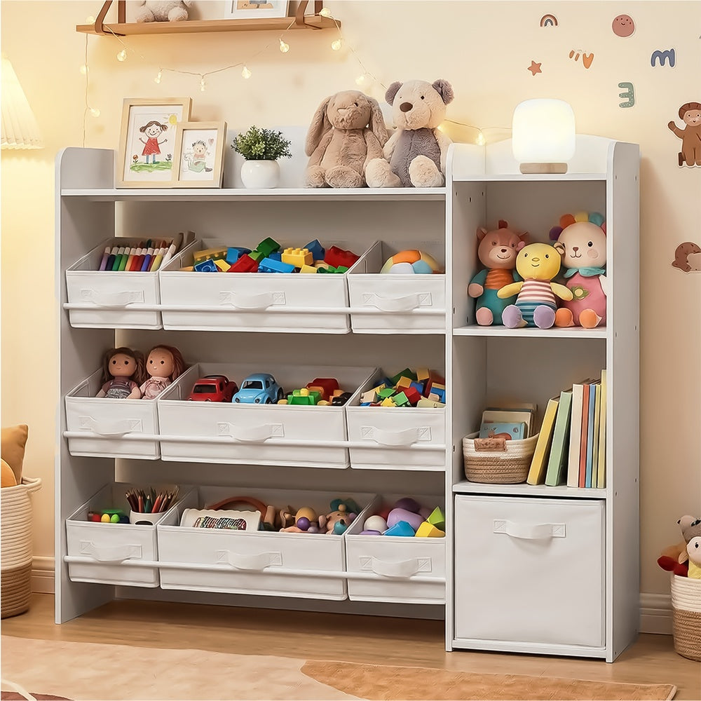 Kinderschrank Mit Offenen Fächern Und Boxen - Montessori-Regal - Für Spielzeug