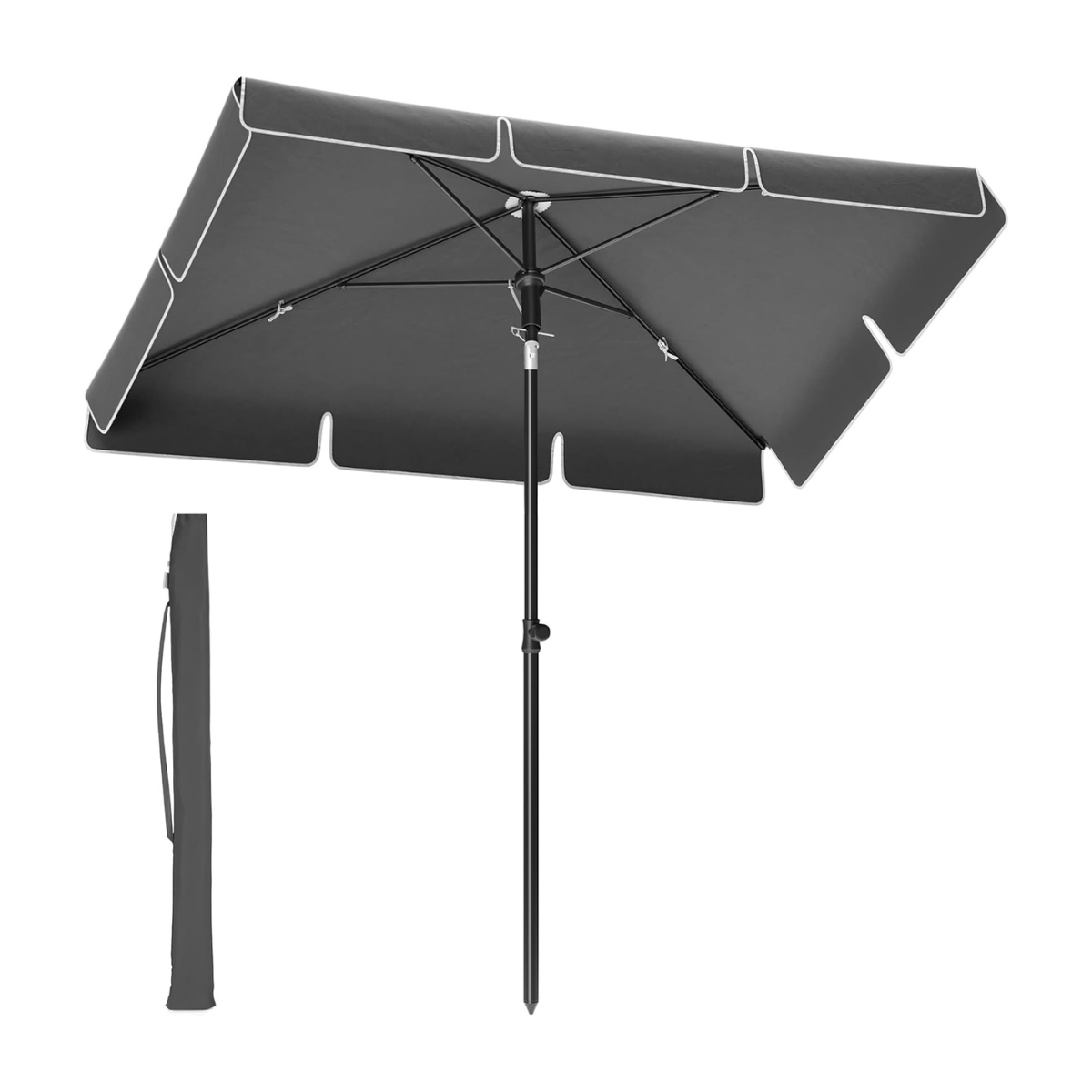 Rechteckiger Sonnenschirm – Neigbar – Höhenverstellbar – UV-Schutz bis zu UPF 50+