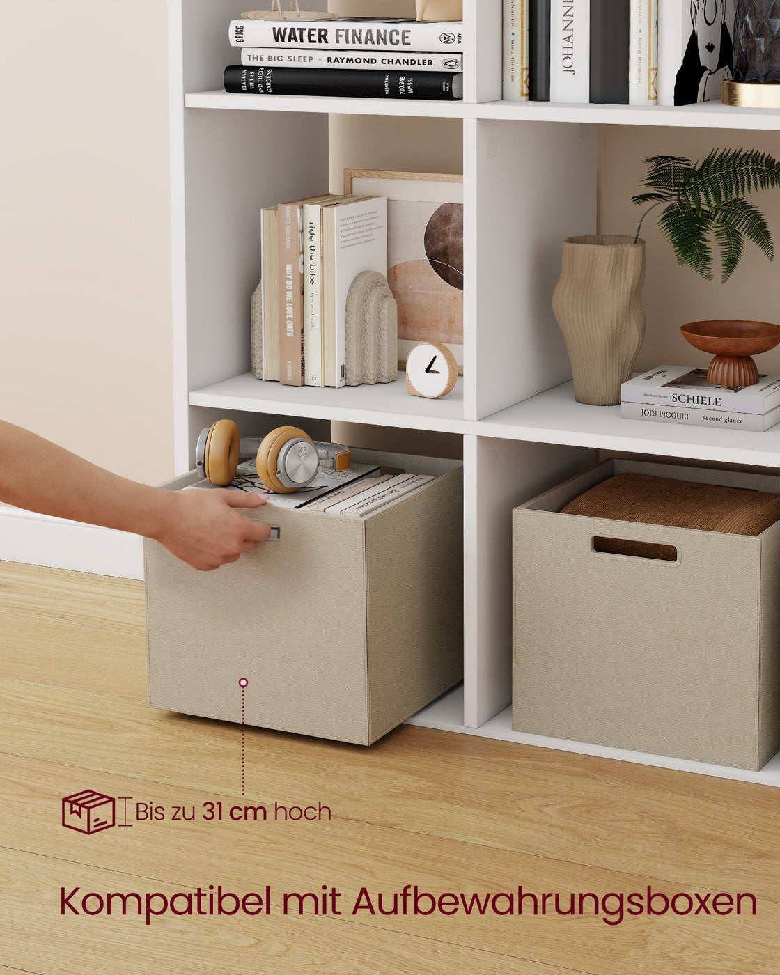 Offenes Bücherregal Mit 4 Ebenen - Freistehendes Regal Für Bücher Und Deko - Modernes Design