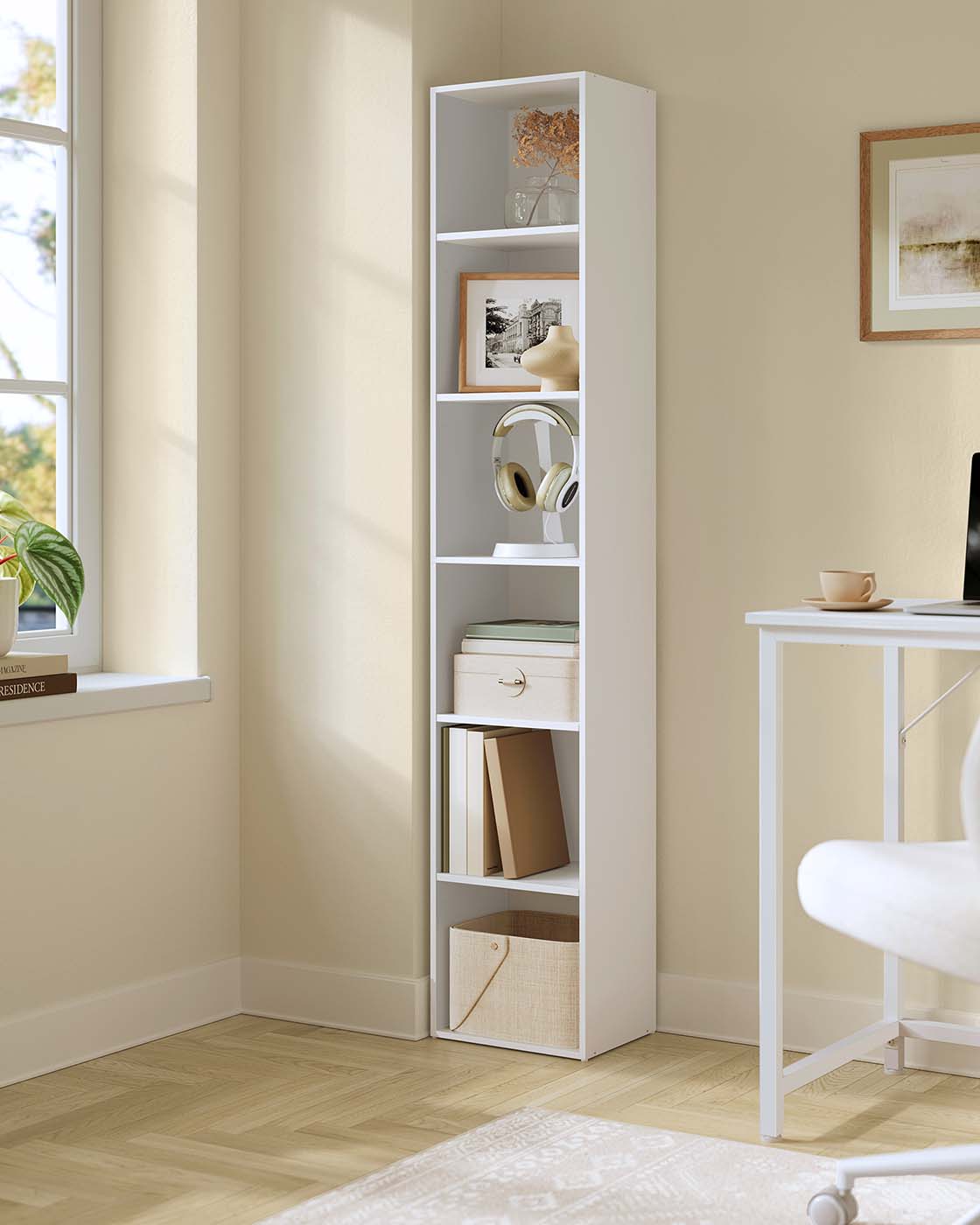 Modernes offenes Bücherregal – Geräumiges, freistehendes Aufbewahrungsregal mit verstellbaren Regalböden und minimalistischem Design