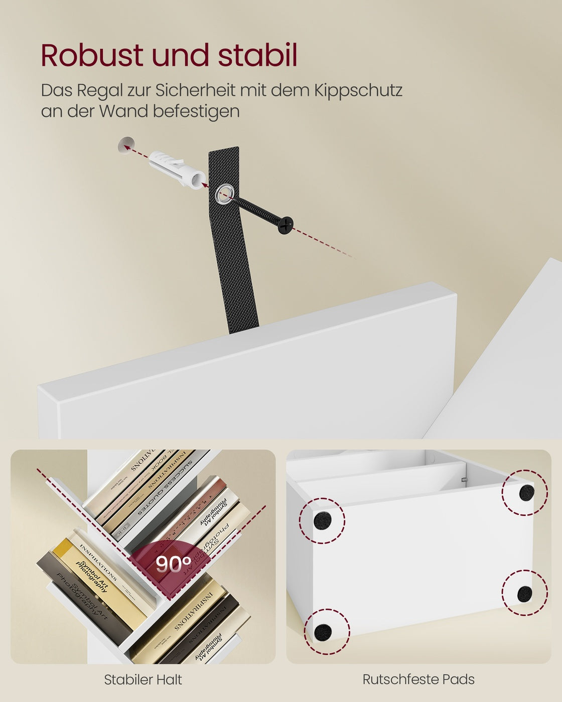 Bücherregal In Baumform - Kompakte Variante - Für Schlafzimmer Flur Oder Wohnzimmer