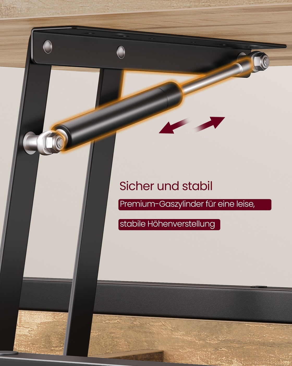Höhenverstellbarer Couchtisch Mit Staufach