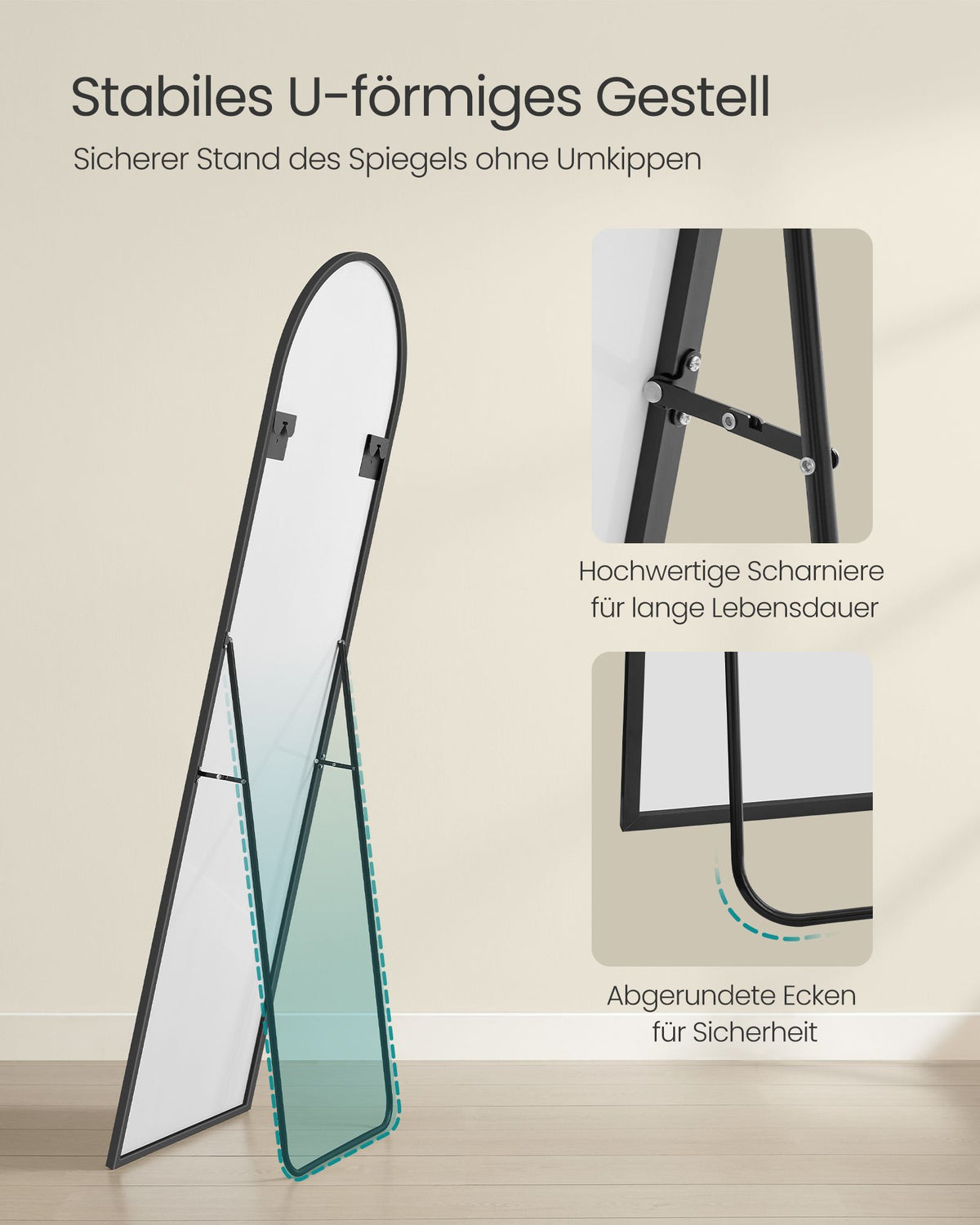 Hängespiegel - Elegant - 120 x 40 cm