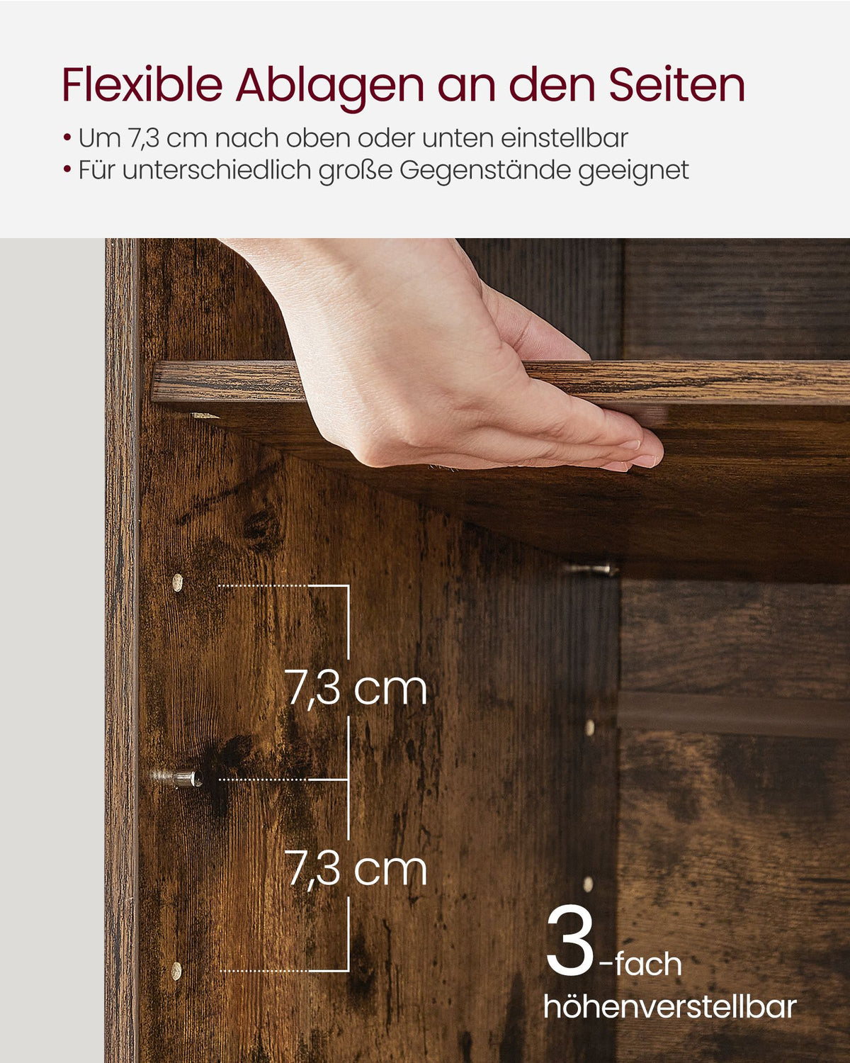 Aufbewahrungsboxen – Schuhbank mit Stauraum – 9 Fächer – Verstellbare Böden – 30,3 x 78,5 x 48 cm – Spanplatte – Schaumstoff – Leinenoptik-Bezug – Max. Belastbarkeit 136 kg