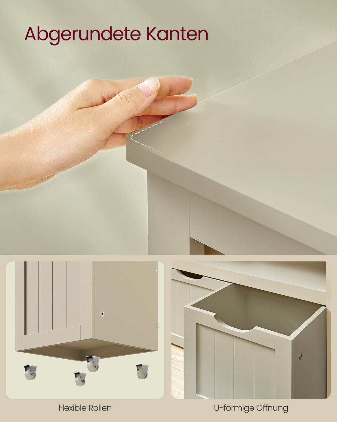 Spielzeugschrank mit 3 Aufbewahrungsbehältern - Stilvoll und praktisch - Kinderzimmer