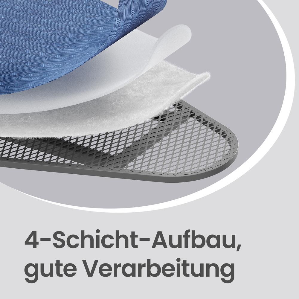 Bügelbrett Klappbar - Höhenverstellbar - Mit Kabelhalter Und Bügeleisenablage