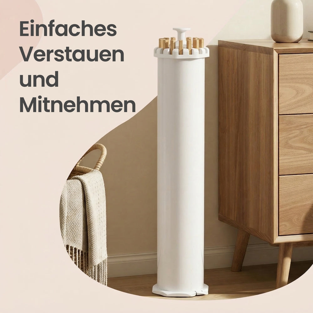 Flügel-Wäscheständer Klappbar - Stehender Wäscheständer Ausziehbar - Platzsparend