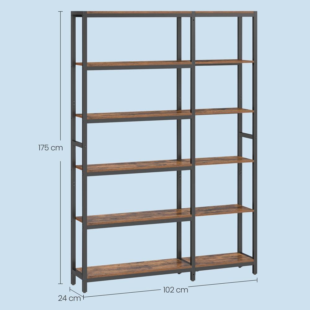 Bücherregal Mit 6 Ebenen - Eckregal Im Leiterstil - Für Wohnzimmer Und Arbeitszimmer