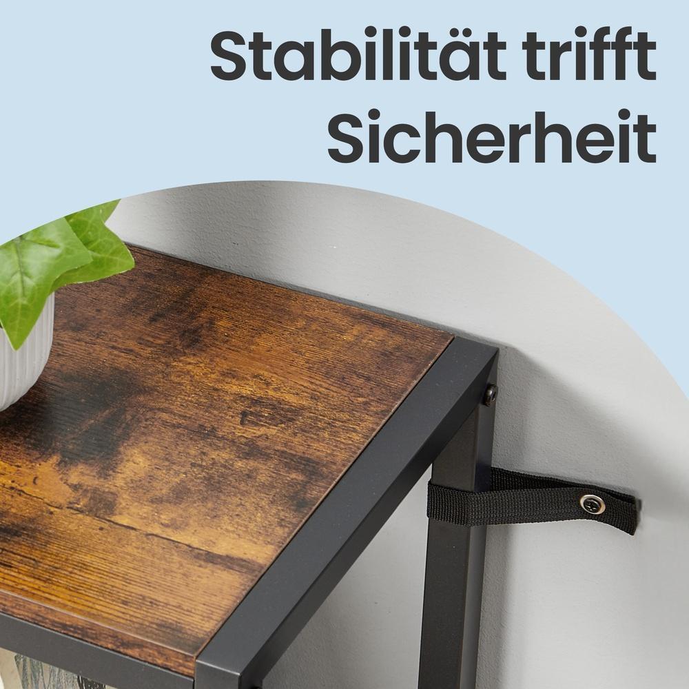 Bücherregal Mit 6 Ebenen - Eckregal Im Leiterstil - Für Wohnzimmer Und Arbeitszimmer
