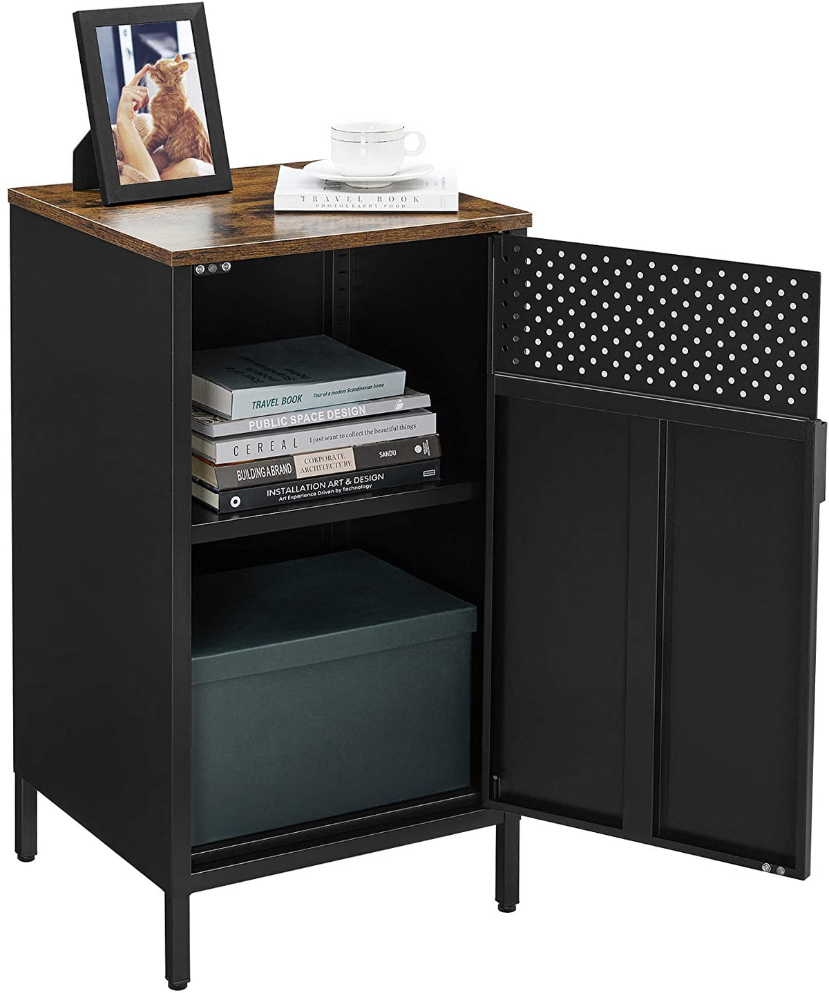 Aufbewahrungsschrank Industriedesign – kompakter Schrank – stilvoll und funktional