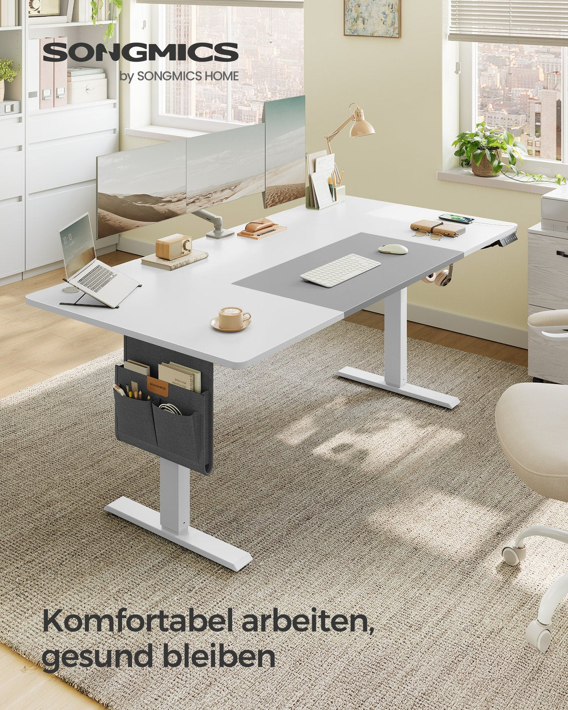 Elektrischer Hoch-Niedrig-Schreibtisch - Elektrisch verstellbar - Arbeitsplatz - Ergonomischer Schreibtisch