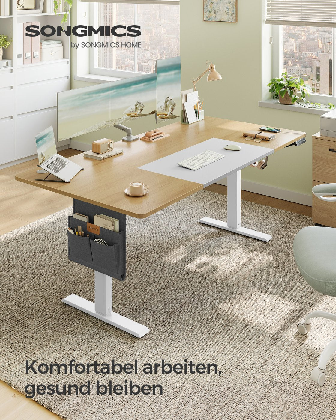 Elektrischer Hoch-Niedrig-Schreibtisch - Elektrisch verstellbar - Arbeitsplatz - Ergonomischer Schreibtisch