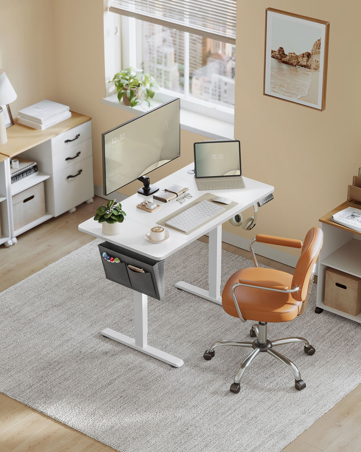 Elektrischer Hoch-Niedrig-Schreibtisch - Elektrisch verstellbar - Arbeitsplatz - Ergonomischer Schreibtisch