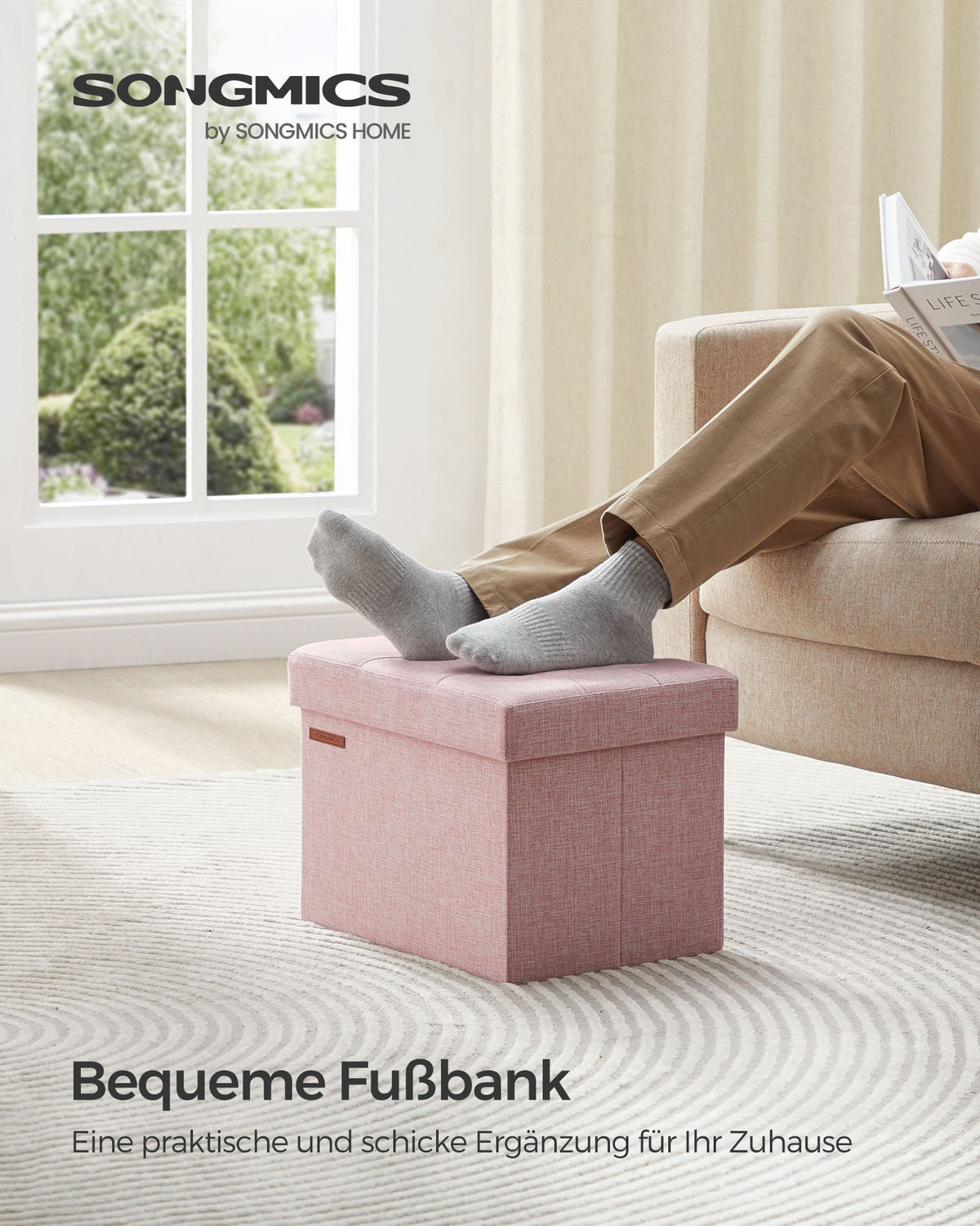 Truhenbank mit Deckel – Bis 300 kg belastbar – Klappbar – Verschiedene Farben & Größen