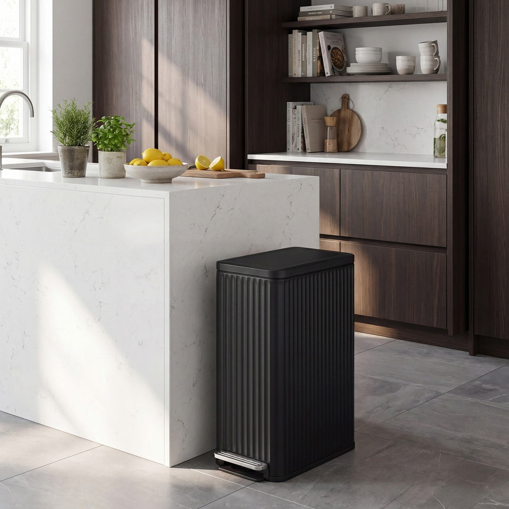 Mülleimer Küche 50 L - Pedaleimer Mit Softclose-Deckel - Mit Herausnehmbarem Innenbehälter