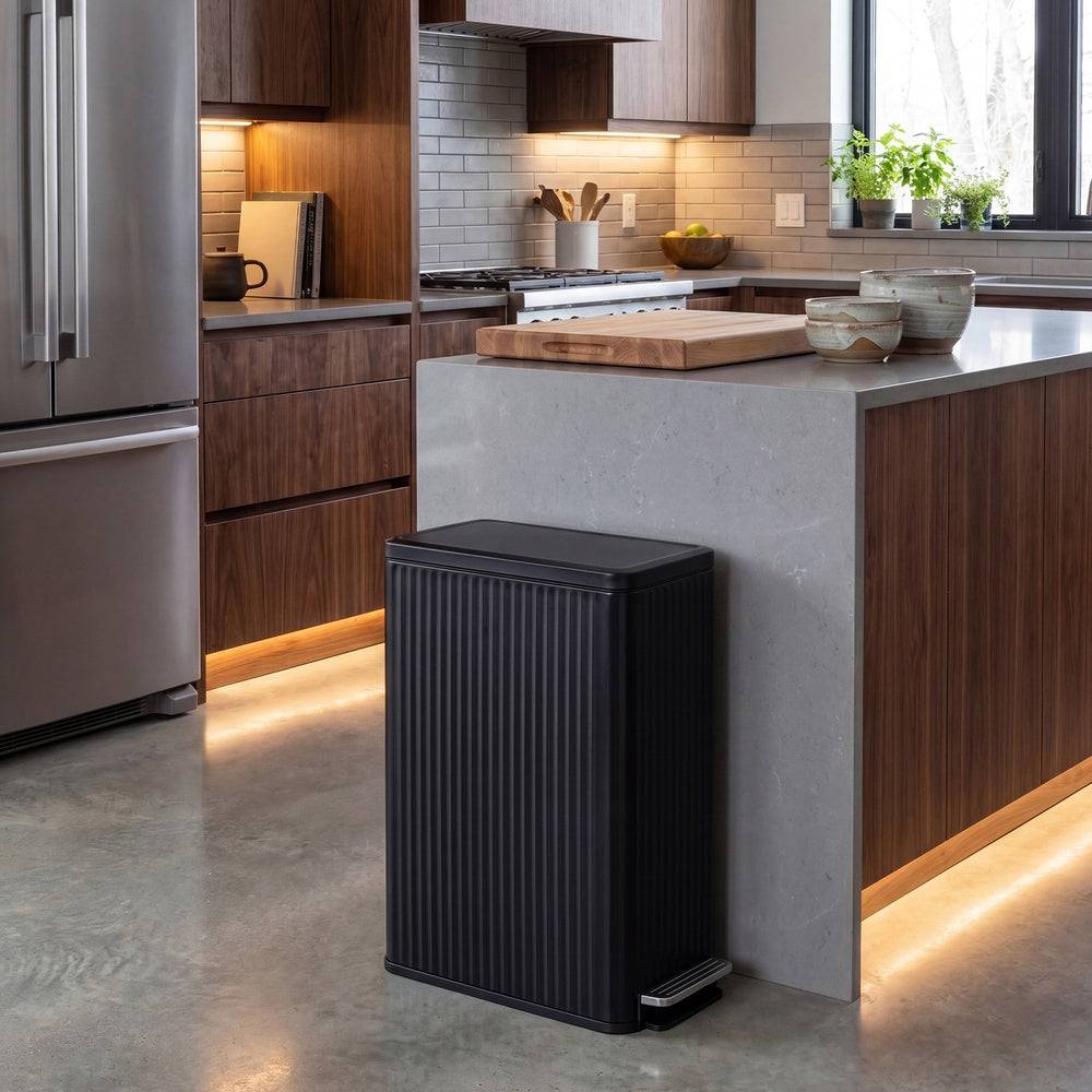 Mülleimer Küche 50 L - Pedaleimer Mit Softclose-Deckel - Mit Herausnehmbarem Innenbehälter