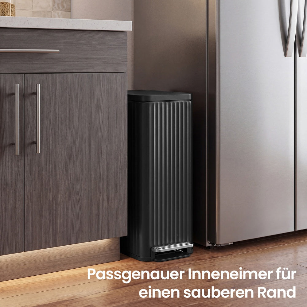Mülleimer Küche 50 L - Pedaleimer Mit Softclose-Deckel - Mit Herausnehmbarem Innenbehälter