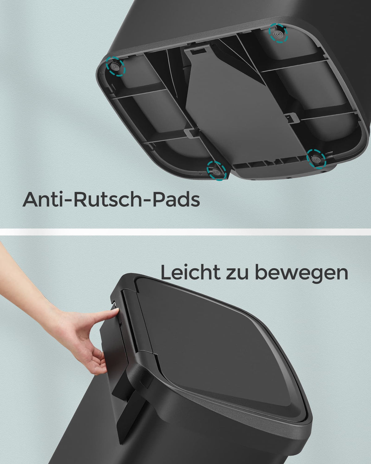 Großer Abfalleimer 68 Liter - Abfalleimer - Treteimer