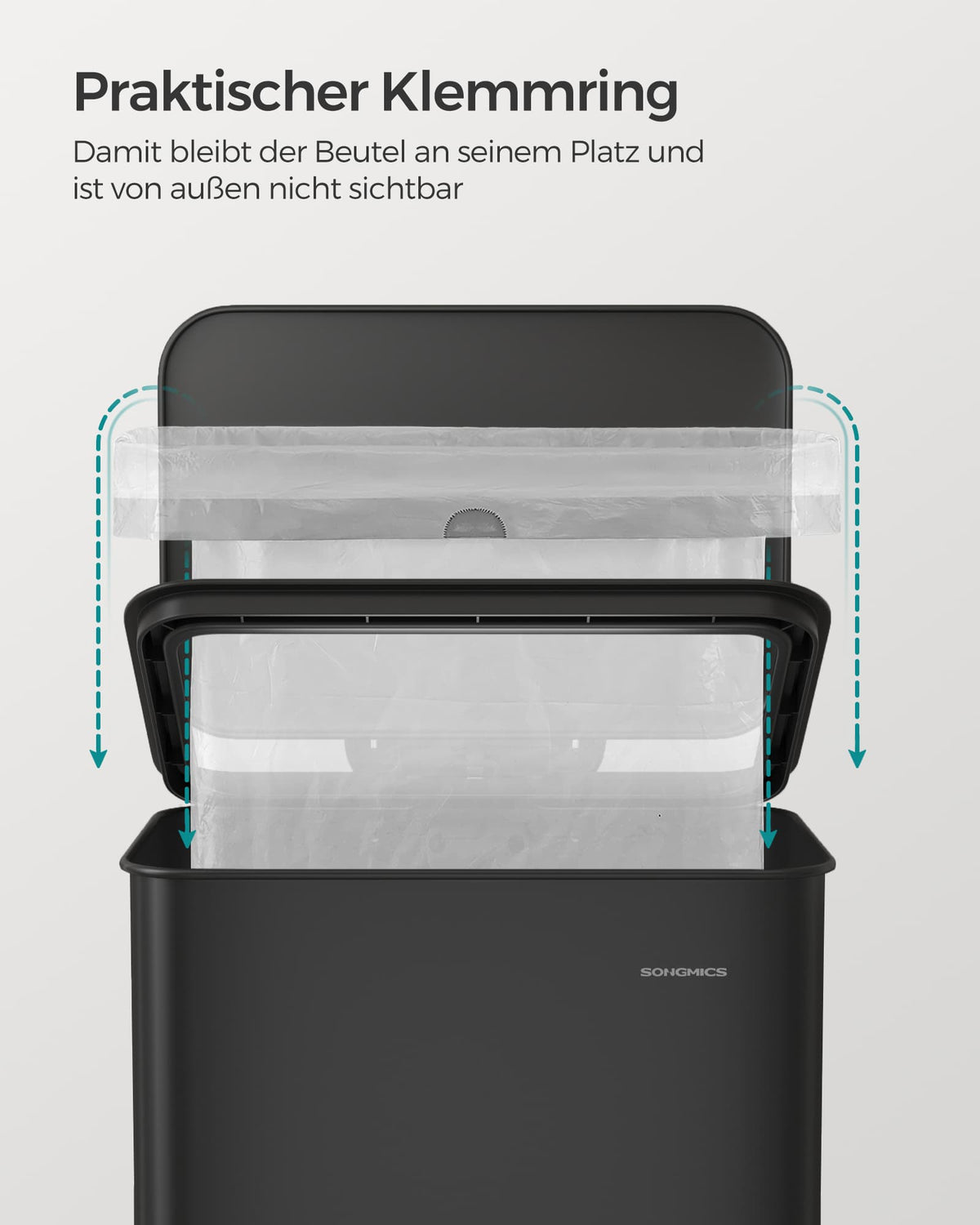 Treteimer mit Soft-Close - 40 Liter - Abfalleimer