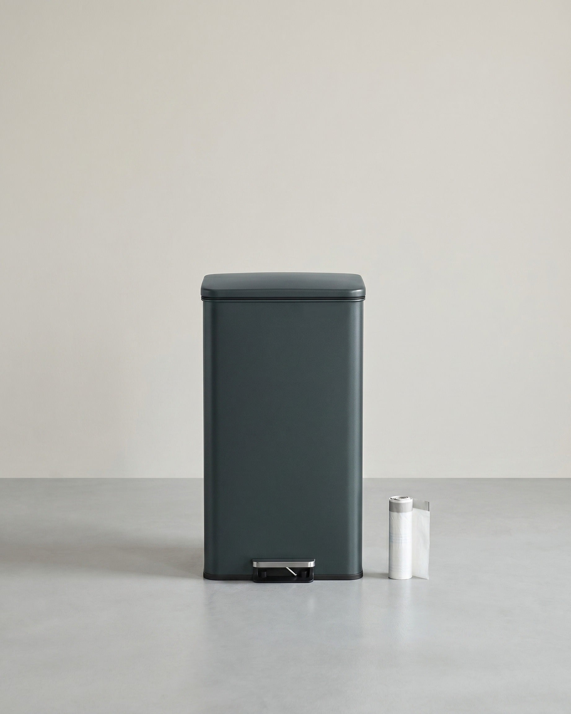Treteimer mit Soft-Close - 40 Liter - Abfalleimer – Grau