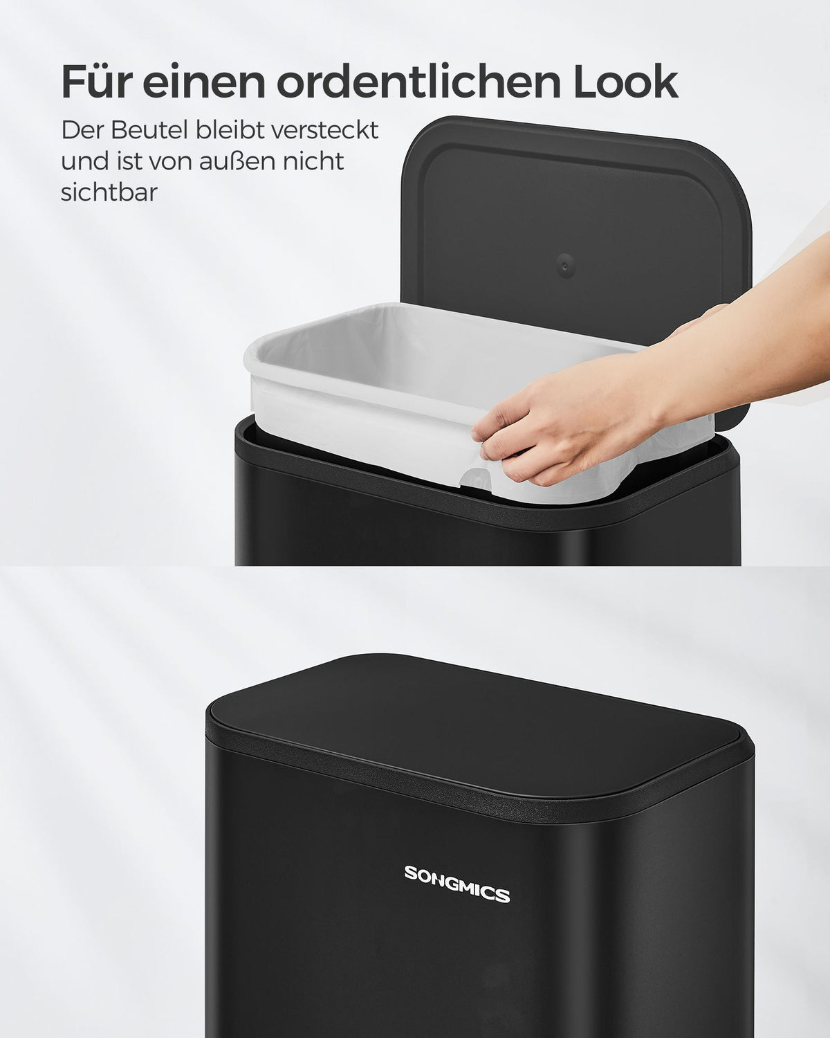 Mülleimer – 20 Liter – Pedal – Stahl – Softclose