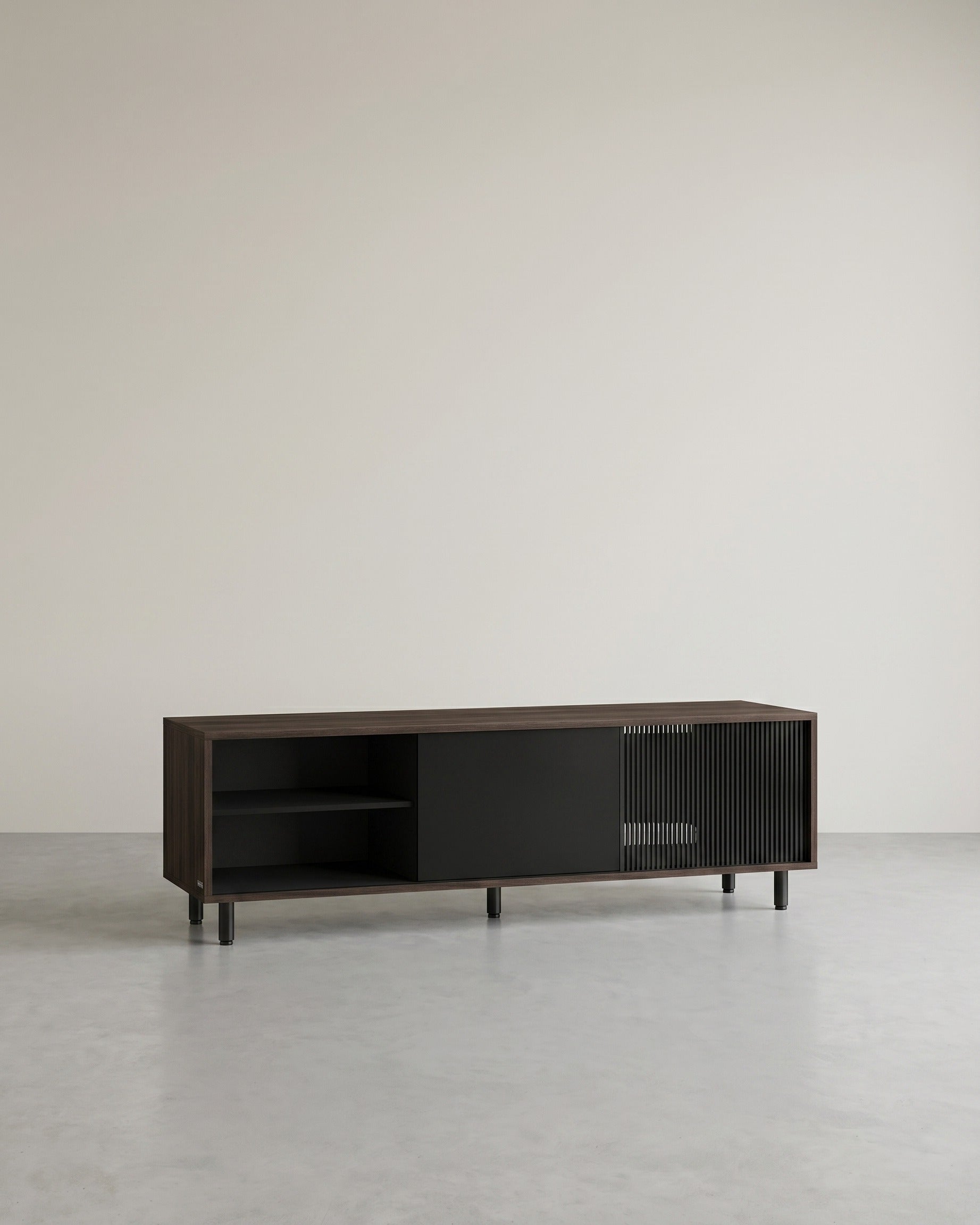Moderner TV-Schrank - Schrank - Schwarz/Weiß – Schwarz