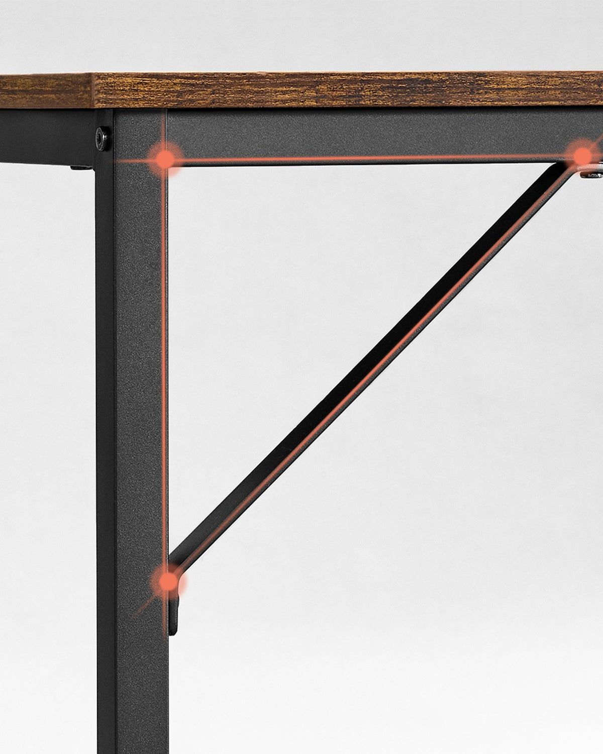 Schreibtisch im Industriedesign – Kompakt und stabil – Bis 50 kg belastbar