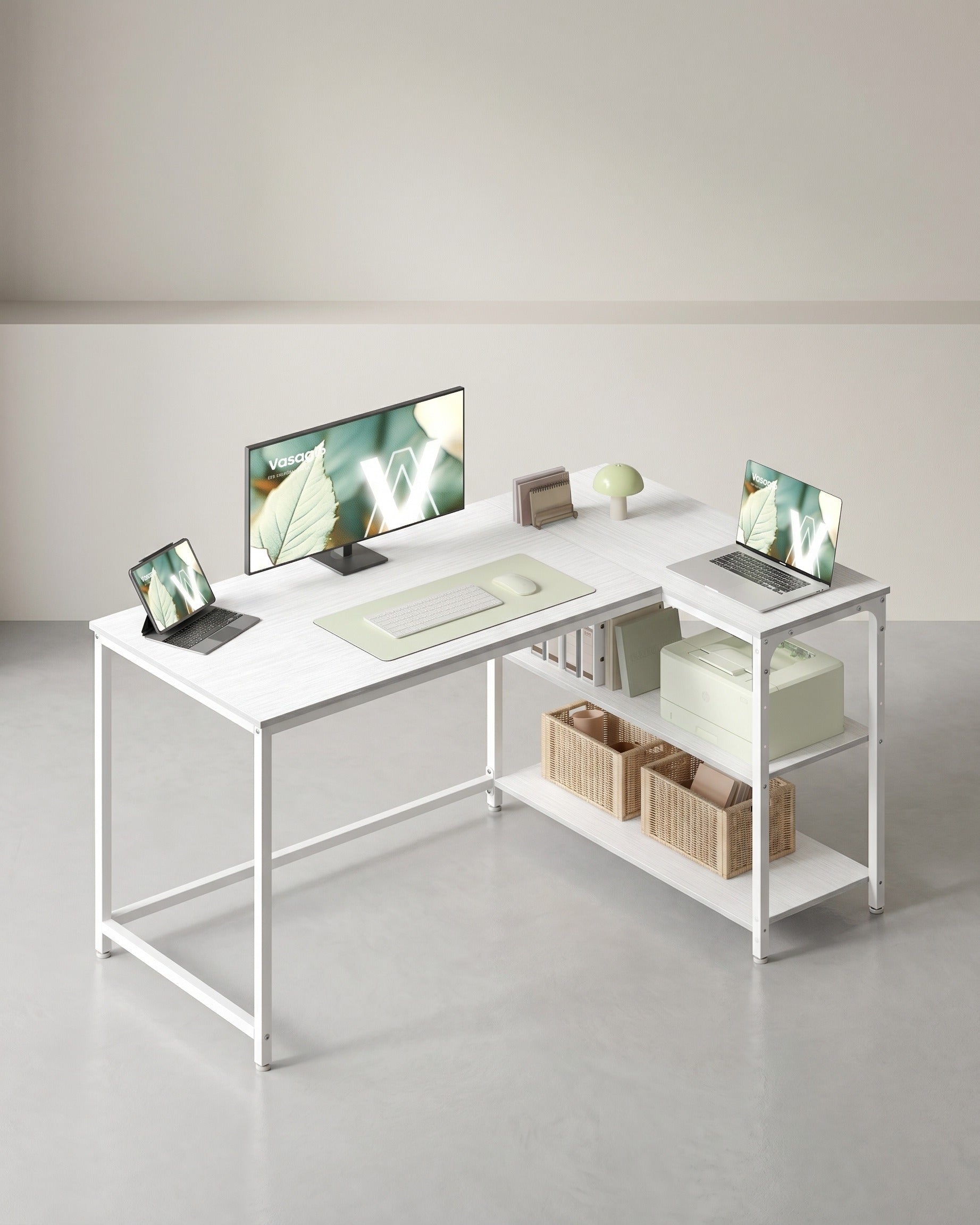 Eckschreibtisch In L-Form - Verstellbar - Für Homeoffice