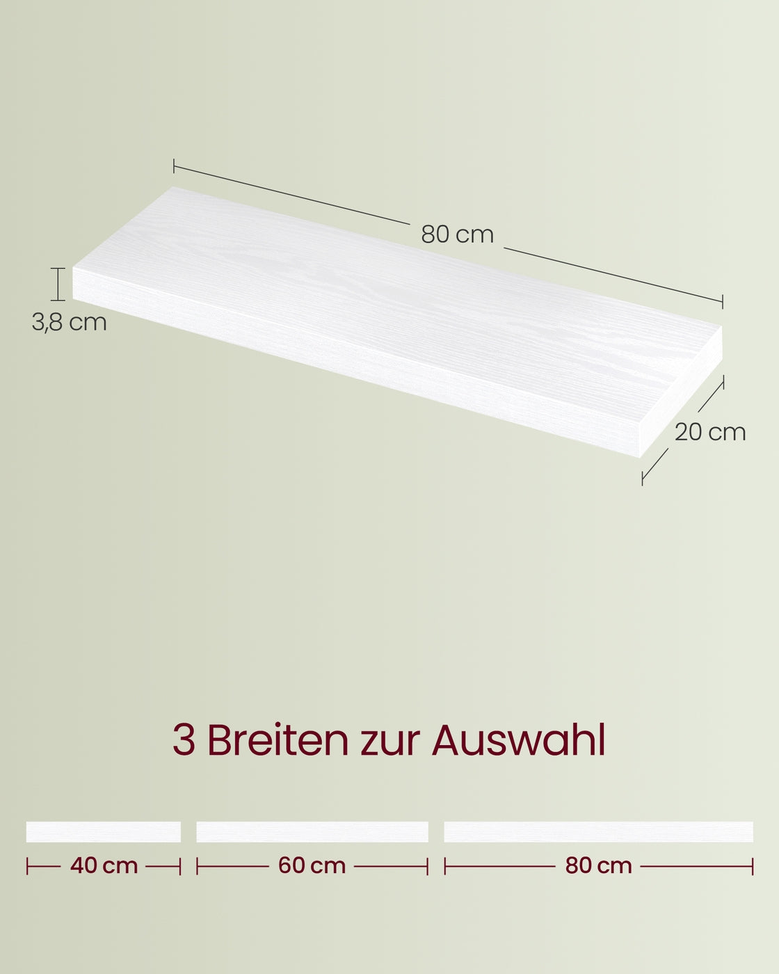Schwebendes Wandregal Für Bilderrahmen - Schmales Wandboard - Für Wohnzimmer Und Flur