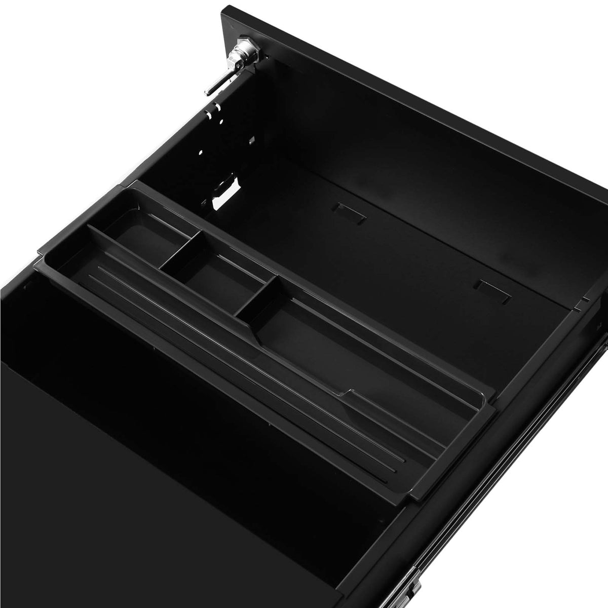 Metallschubladenschrank mit 3 Schubladen – Kompakter Büroschrank auf Rollen – Robustes und sicheres Design