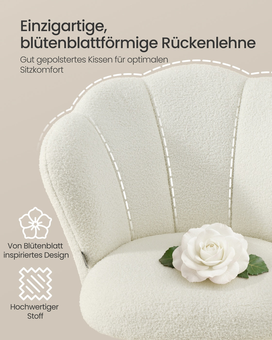 Ergonomischer Bürostuhl – höhenverstellbar – drehbar – bis 110 kg
