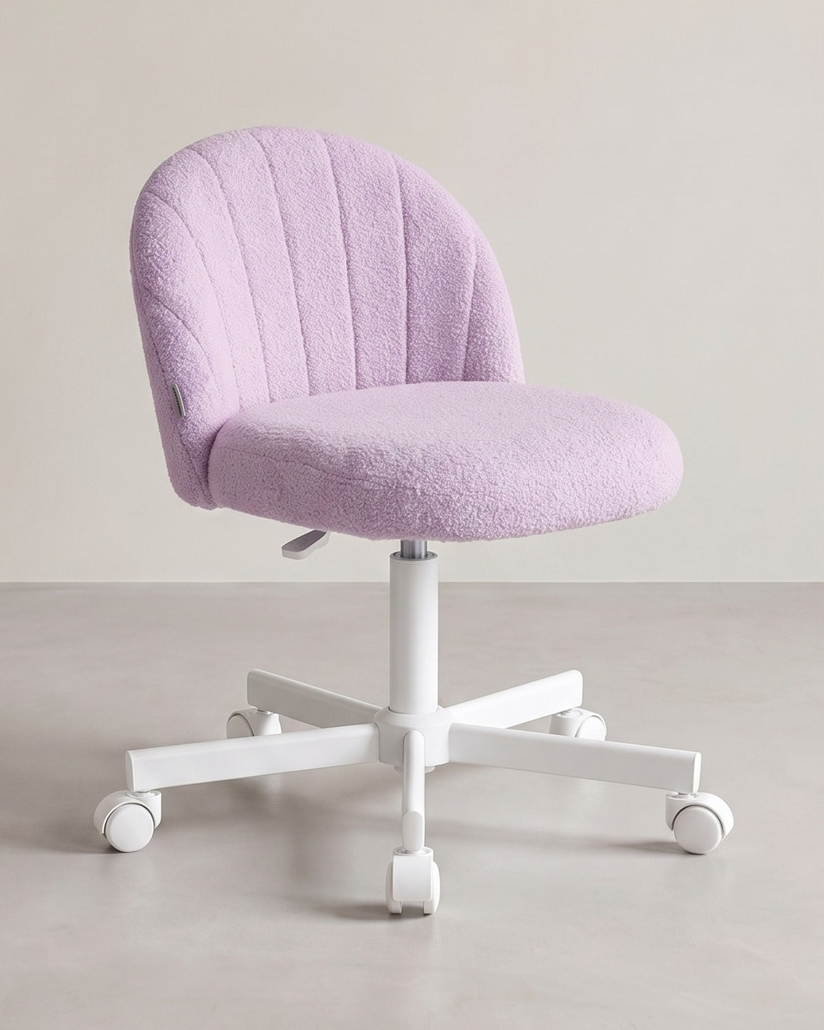 Drehstuhl – Kompaktes Design – Weicher Bezug – Höhenverstellbar – 360°-Rollen – Ergonomische Rückenlehne
