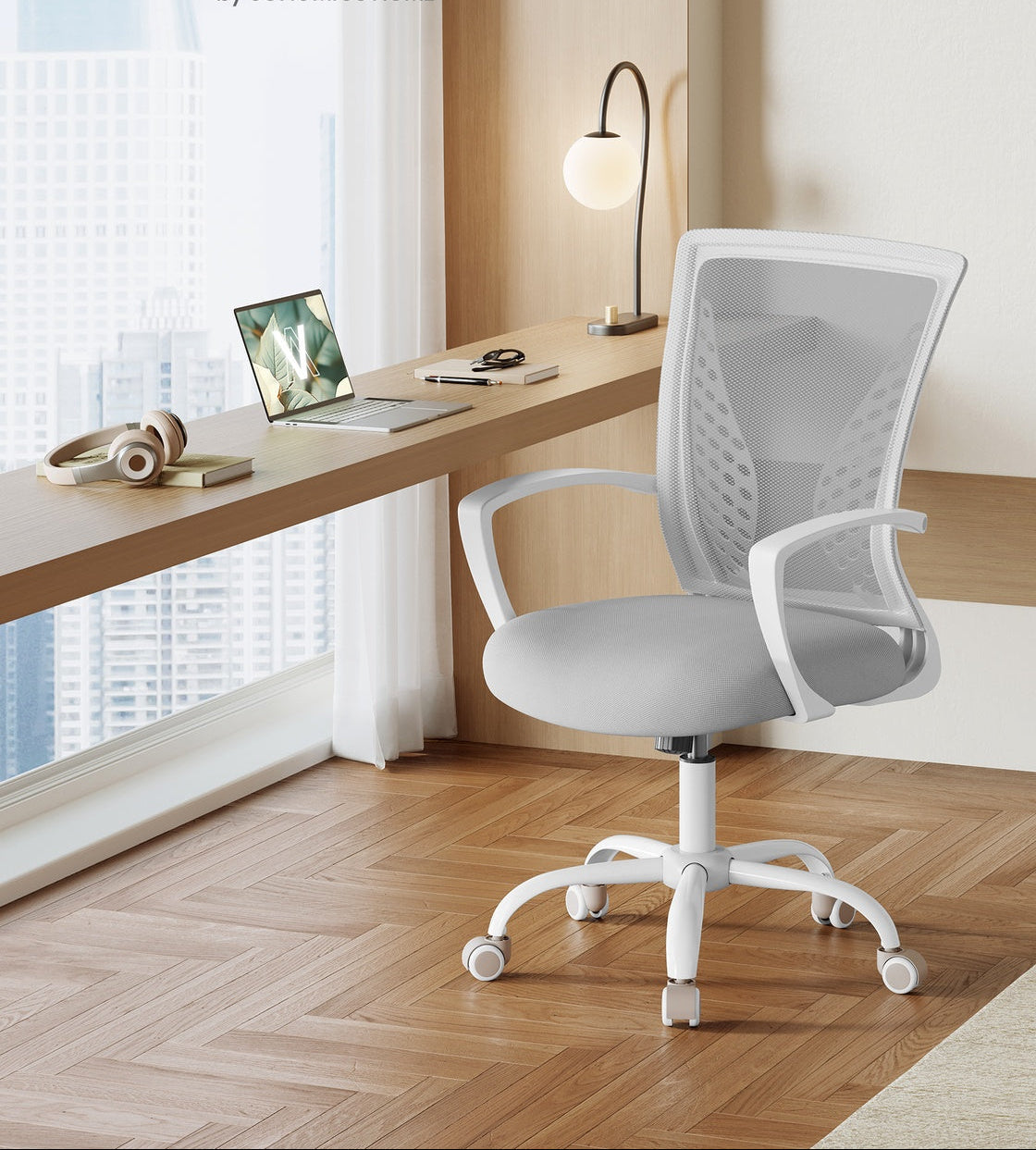 Ergonomischer Bürostuhl - Mit Mesh-Rückenlehne - Höhenverstellbar Mit Wippfunktion