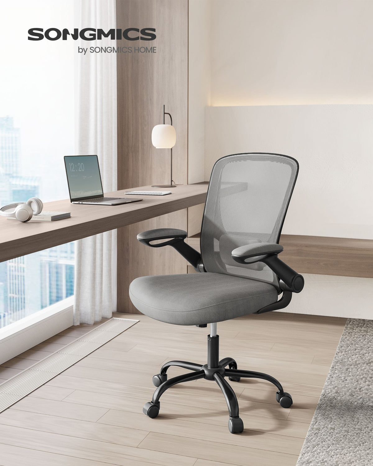 Bürostuhl mit verstellbaren Armlehnen – Ergonomisches Design – Netzrückenlehne