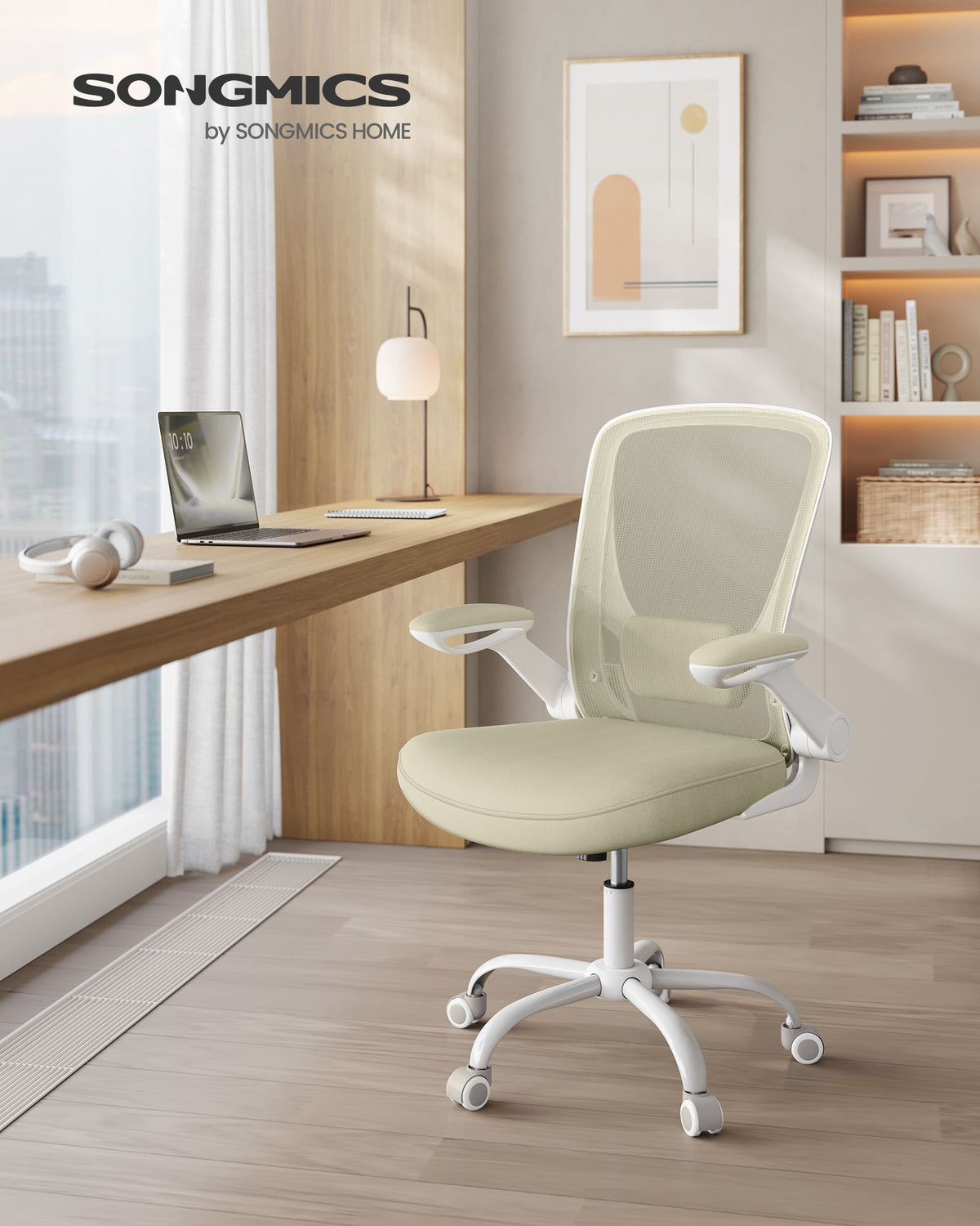Bürostuhl mit verstellbaren Armlehnen – Ergonomisches Design – Netzrückenlehne
